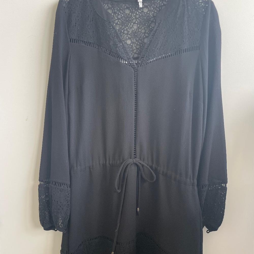 Heartloom black boho dress XS